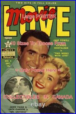 MOVIE LOVE 1950 Montalban POWELL Paige = POSTER Comic Book 10 SIZES 17 67.5