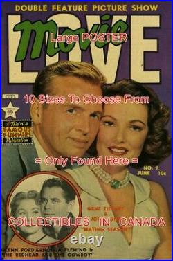 MOVIE LOVE 1951 Lund TIERNEY Fleming FORD = POSTER Comic Book 10 SIZES 17 64