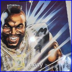 MR T AND THE T-FORCE 1 NM RARE GOLD FOIL EDITION SIGNED BY MR T? With MOVIE POSTER