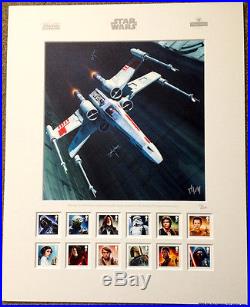 Malcolm Tween SIGNED Royal Mail Star Wars Celebration Exc LE Stamp Set Art Print