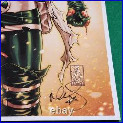 Mark Brooks Rogue X-Men Marvel Signed Art Print 19x13 Battle Damage Pinup