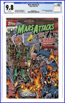 Mars Attacks 1A Poster Inside CGC 9.8 1994 4020933012