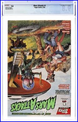 Mars Attacks 1A Poster Inside CGC 9.8 1994 4020933012