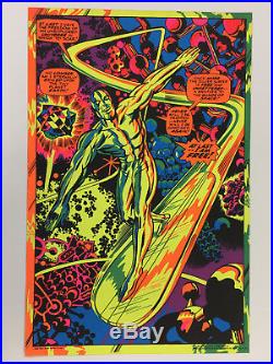 Marvel 1971 Third Eye #4005 SILVER SURFER Black Light Poster Great Condition