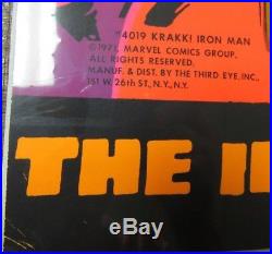 Marvel 1971 Third Eye #4019 KRAKK! IRON MAN Black Light Poster NM-MINT A004
