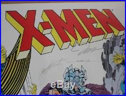 Marvel 1990 X Men 275 Poster Signed Jim Lee Scott Williams Claremont 22 X 34 Oop