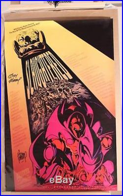 Marvel 1996 Onslaught Slaughtered Poster Signed Andy & Adam Kubert 24 X 36 Rare