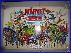Marvel 25th Anniversary Vintage Poster 1986 Joe Rubinstein & Kerry Gammill