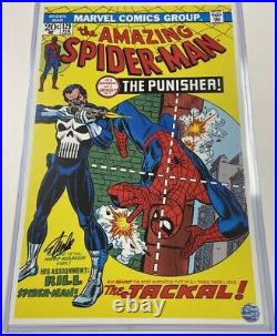 Marvel ASM Amazing Spiderman #129 Stan Lee Signed 11x17 1st Punisher Art Print