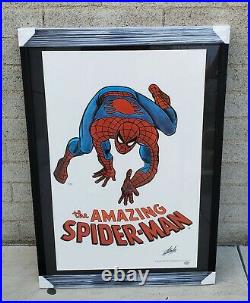 Marvel Amazing Spider-Man 1974 Poster Signed Stan Lee PSA/DNA COA Autograph Auto