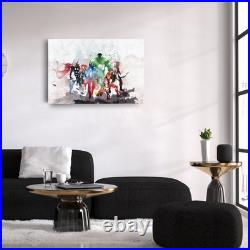 Marvel Avengers Watercolor Poster Wall Art Superhero Canvas Decor
