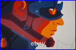 Marvel Captain America Civil War VARIANT Screen Print by Tom Whalen 2017 Marvel Captain America Civil War VARIANT Screen Print by Tom Whalen 2017