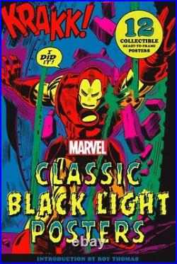 Marvel Classic Black Light Collectible Poster Portfolio HARDCOVER 2021 by M