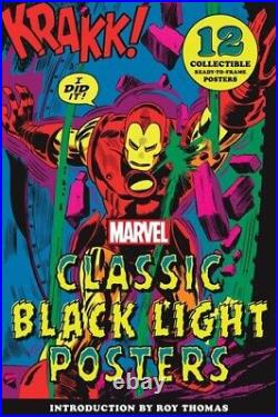 Marvel Classic Black Light Collectible Poster Portfolio New Book Hardcover