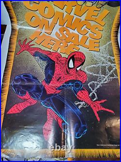 Marvel Comics On Sale Here 48 x 24 Store Poster Spider-Man & Gray Hulk (1990)