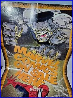 Marvel Comics On Sale Here 48 x 24 Store Poster Spider-Man & Gray Hulk (1990)