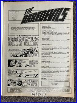 Marvel Comics UK, The Daredevils #1, 1981, with Badge & Poster, VGC, Rare & Complete