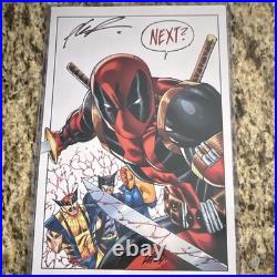 Marvel Deadpool Next Autographed Poster with Wolverine, Batman, Deathstroke