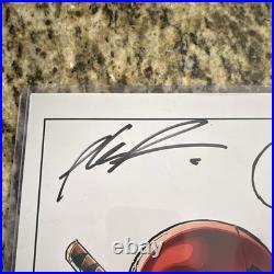 Marvel Deadpool Next Autographed Poster with Wolverine, Batman, Deathstroke