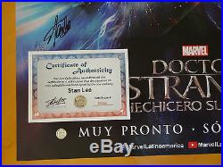 Marvel Dr. Strange 27x40 DS Movie Poster Signed By Stan Lee WithCOA
