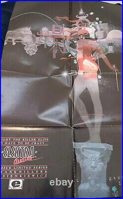 Marvel Elektra Assassin poster 1985 Bill Sienkiewicz comic Art Promotion