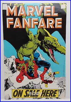 Marvel Fanfare Original Promotional Poster 1981 11x17 Michael Golden Spider-Man