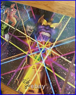 Marvel INFINITY GAUNTLET ACT I, II, III SDCC 2018 Posters Auto Crystal Grazian