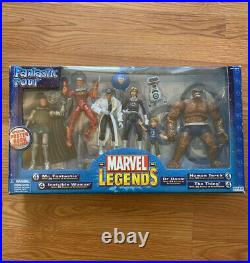 Marvel Legends Fantastic Four 4 5 Figures & Poster Book (ToyBiz, 2004) NIB