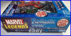 Marvel Legends Fantastic Four 4 Box set & Poster Book ToyBiz Dr. Doom 2004