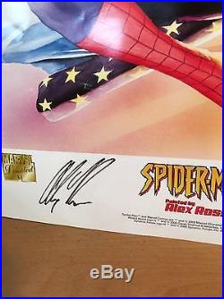 Marvel Limited SPIDER-MAN Signed by ALEX ROSS & JOHN ROMITA Wizard World