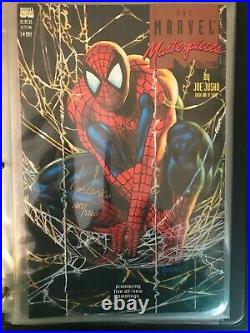 Marvel Masterpieces Poster Book 4 Issue Collection signed by Joe Jusko with COA