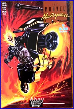 Marvel Masterpieces Poster Book Collection Set Autographed By Joe Jusko