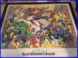 Marvel Millennium Lithograph-Signed by Jerry Ordway, Dan Jurgens, Jose Villarrub
