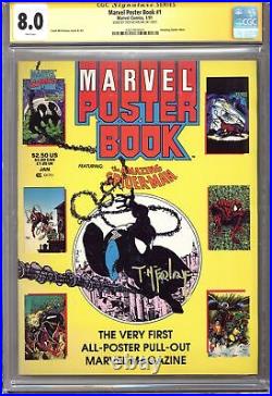 Marvel Poster Book 1991 CGC 8.0 SS Todd McFarlane 4327905001