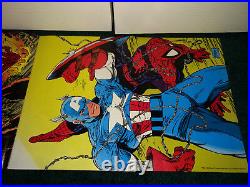 Marvel Poster Book & Mag. 1st Spiderman Todd Mcfarlane + Delarosa Bagley's Promo