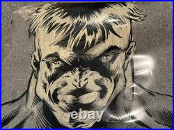 Marvel Production Sample Poster Art 1991 Incredible Hulk Big Stupid Myth Comic