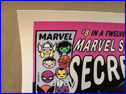 Marvel Secret Wars #8 Poster 100% Soft Truck Torrence Dayglow Variant #/100