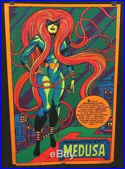 Marvel Super Heroes 1971 Third Eye Blacklight Poster #4013 Medusa Inhumans C9+