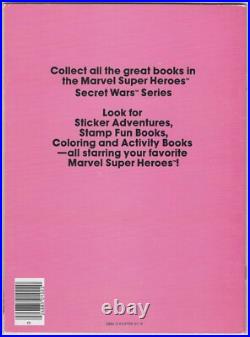 Marvel Super Heroes Secret Wars Coloring Activity Book 1984 Poster Unused Fb1