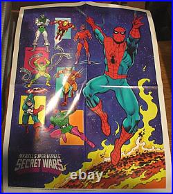 Marvel Super Heroes Secret Wars Coloring Activity Book 1984 Poster Unused Fb1