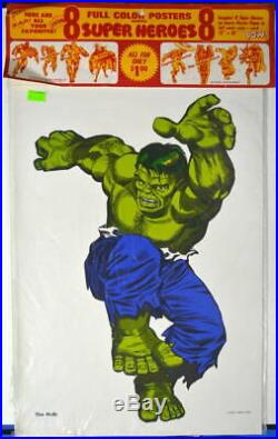 Marvel Super Heros MMMS CLUB POSTER SET RARE Personality Poster 1966 Marvelmania