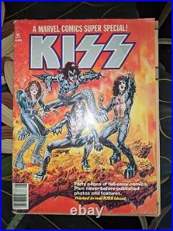 Marvel Super Special #1 KISS, KEY real KISS Blood Ink, With Poster, Marvel 1977