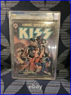 Marvel Super Special #5 CGC 9.2 POSTER KISS Comics Magazine 1978 GENE PAUL ACE