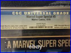 Marvel Super Special #5 CGC 9.2 POSTER KISS Comics Magazine 1978 GENE PAUL ACE