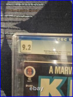 Marvel Super Special #5 CGC 9.2 POSTER KISS Comics Magazine 1978 GENE PAUL ACE