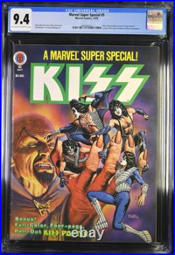 Marvel Super Special #5 CGC 9.4 from 1978 KISS poster still intact