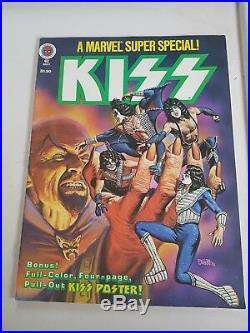 Marvel Super Special #5 High Grade With Poster Still Intact KISS Appearance