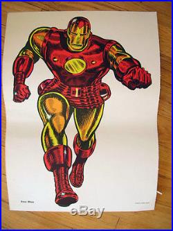 Marvel SuperHero Posters Set of 8 1966 Rare NIP! MMMS