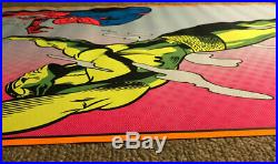 Marvel/Third Eye True Vintage Spiderman/Namor Blacklight Poster 1971