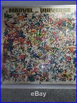 Marvel Universe 50 Vintage Poster Lithograph Giclee Stan Lee Signed Spider-man